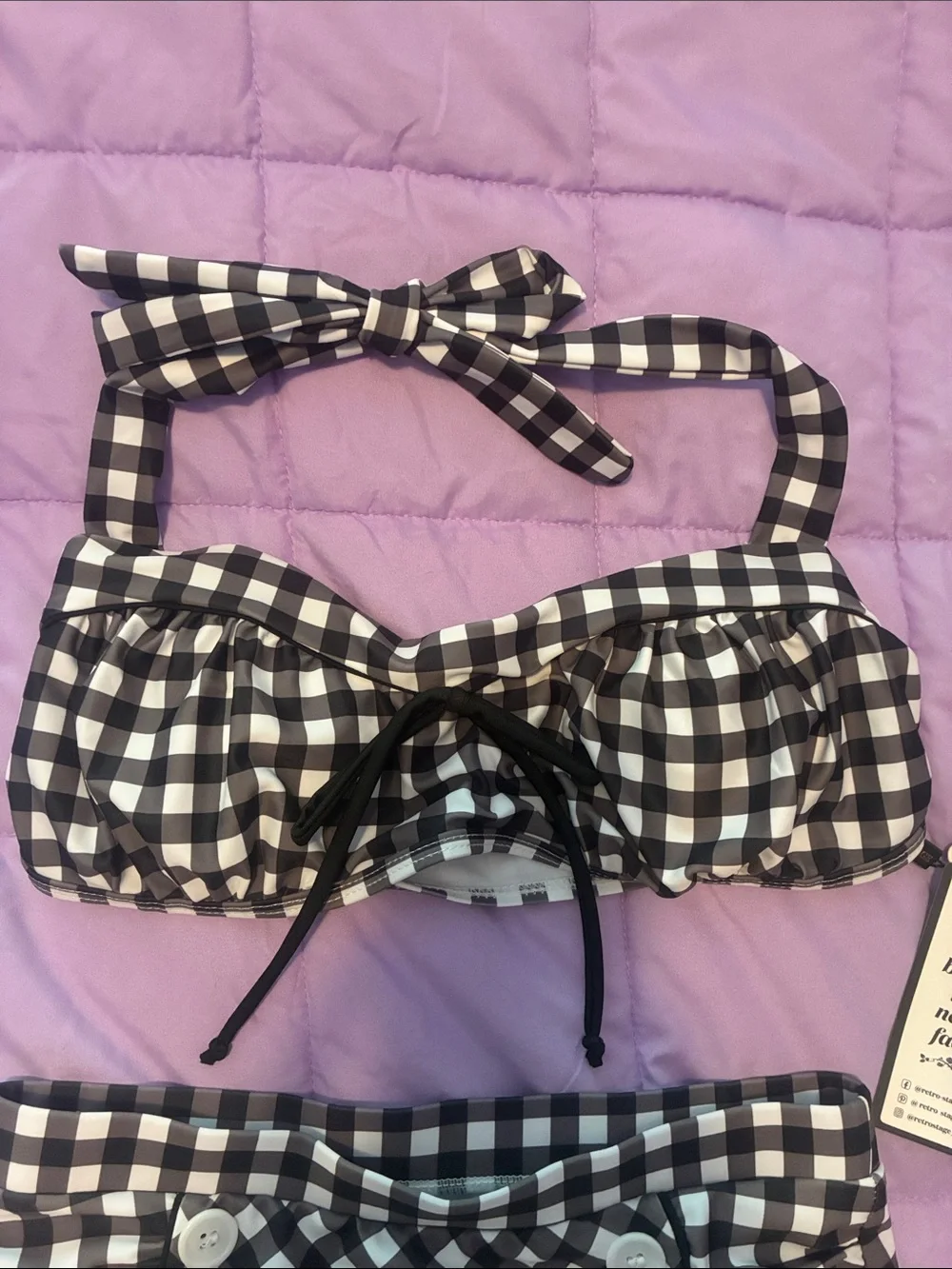 Retro stage high wasted bikini size medium